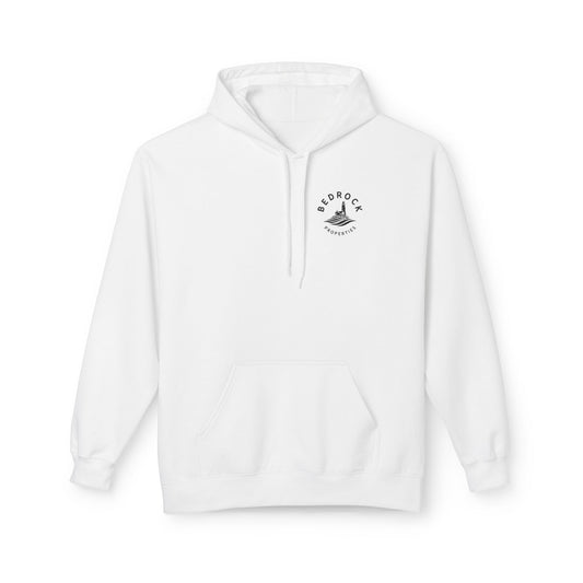 Bedrock Properties Lighthouse Hoodie — Coastal Real Estate Logo Pullover